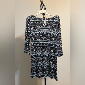 Diane von Furstenberg Pop Geo Art Silk Tunic “Laetitia” Shift Dress